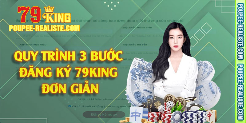 Quy trình 3 bước đăng ký 79King đơn giản
